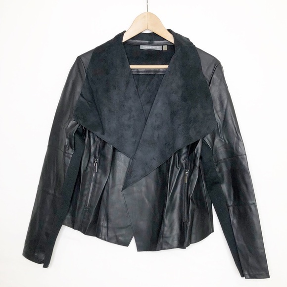 Bagatelle Black, vegan leather open closure jacket - Picture 9 of 11